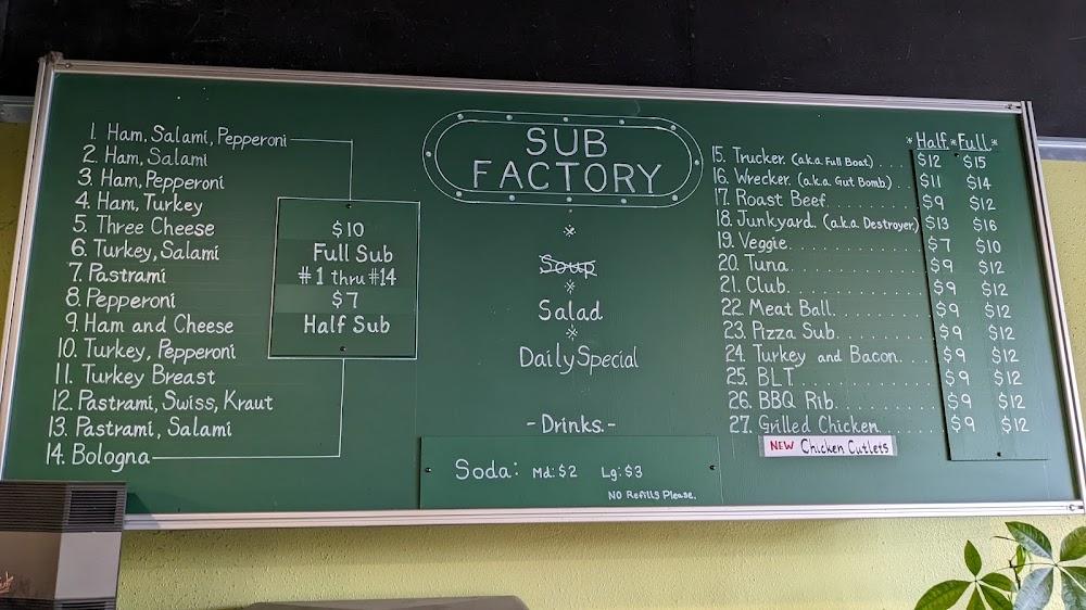 Sub Factory Menu image 4